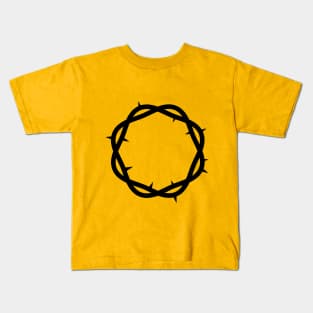 Jesus Crown of Thorns Kids T-Shirt